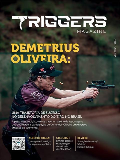 Capa da Triggers Magazine apresenta a trajetória de Demetrius Oliveira.