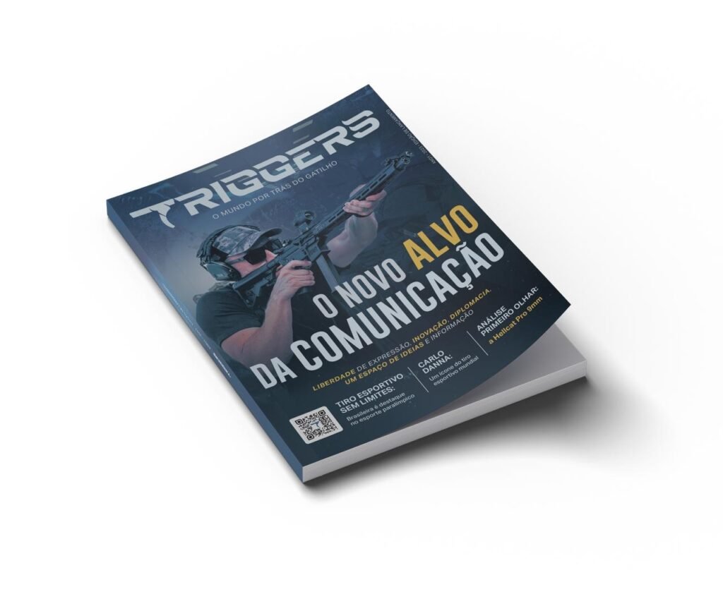 Exemplar da Triggers Magazine com capa O Novo Alvo da Comunicação.