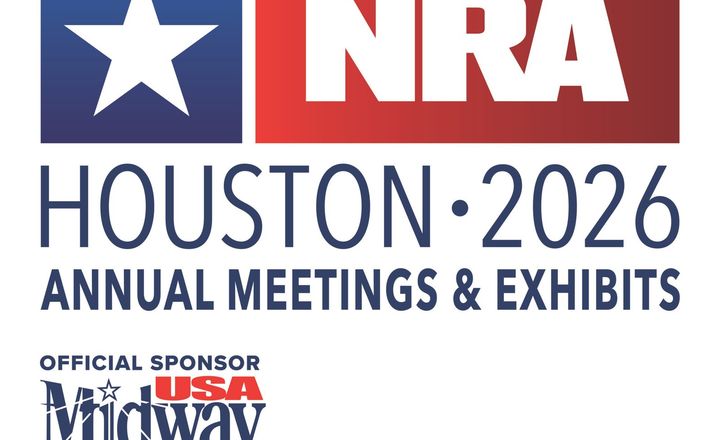 Logotipo do NRA Annual Meetings & Exhibits 2026 em Houston.
