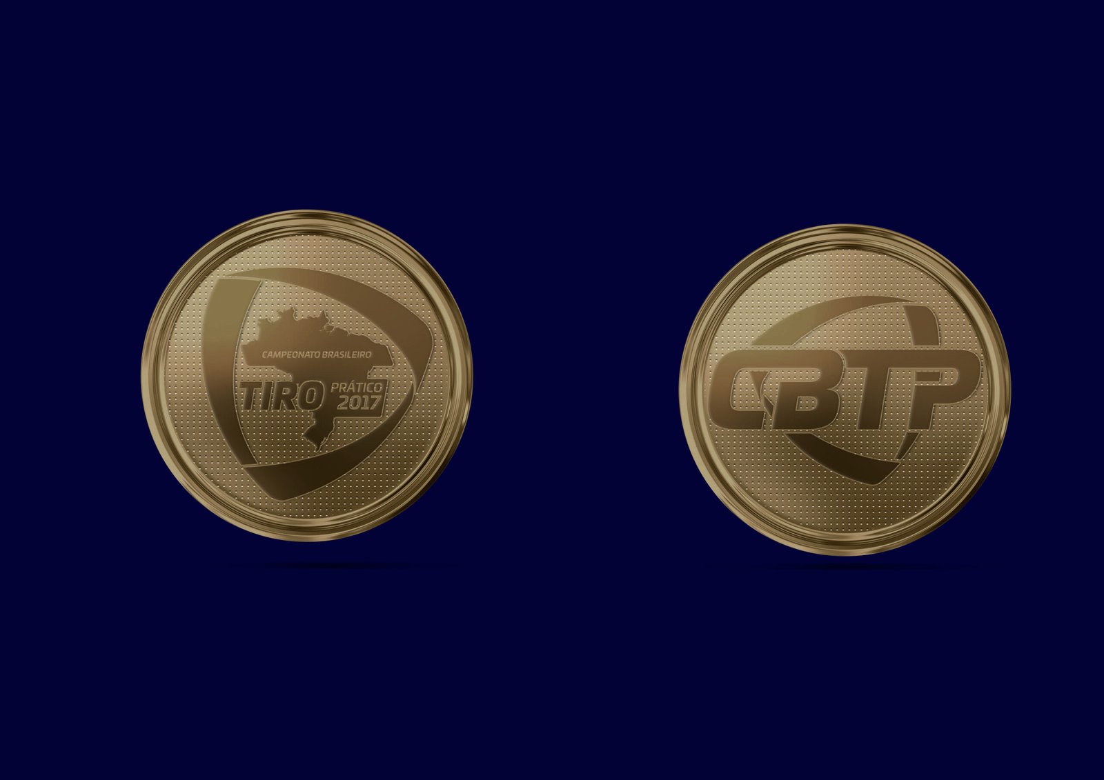 Medalha comemorativa do tiro esportivo brasileiro e da CBTP.