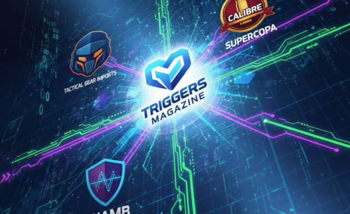 Arte digital conecta as marcas Triggers Magazine, ABIAMB e Calibre Supercopa.