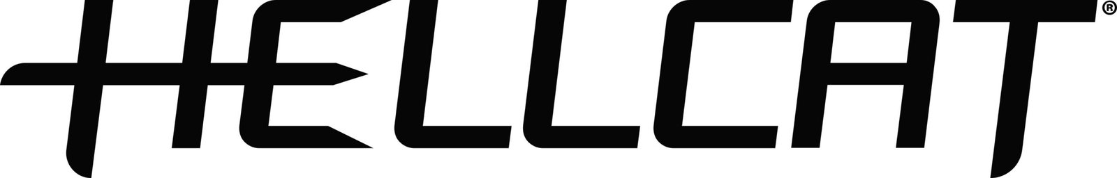 Logotipo preto da linha Springfield Armory Hellcat sobre fundo branco.