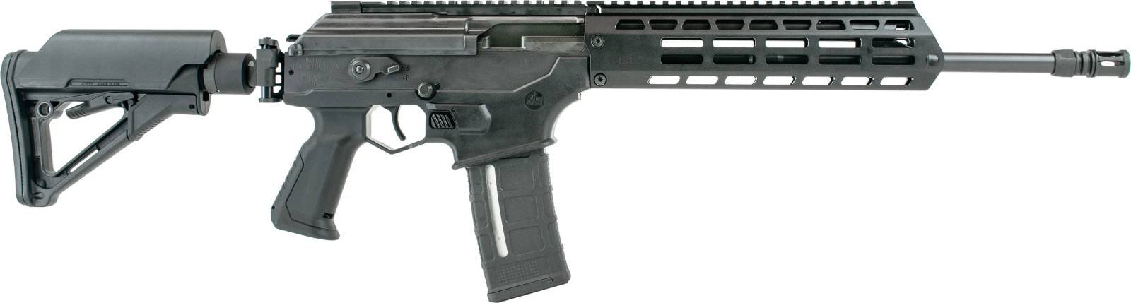 Fuzil IWI Galil ACE Gen 2 visto de perfil sobre fundo branco.