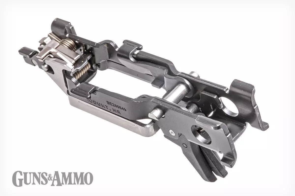 Chassi metálico interno desmontável da pistola Springfield Armory Echelon.