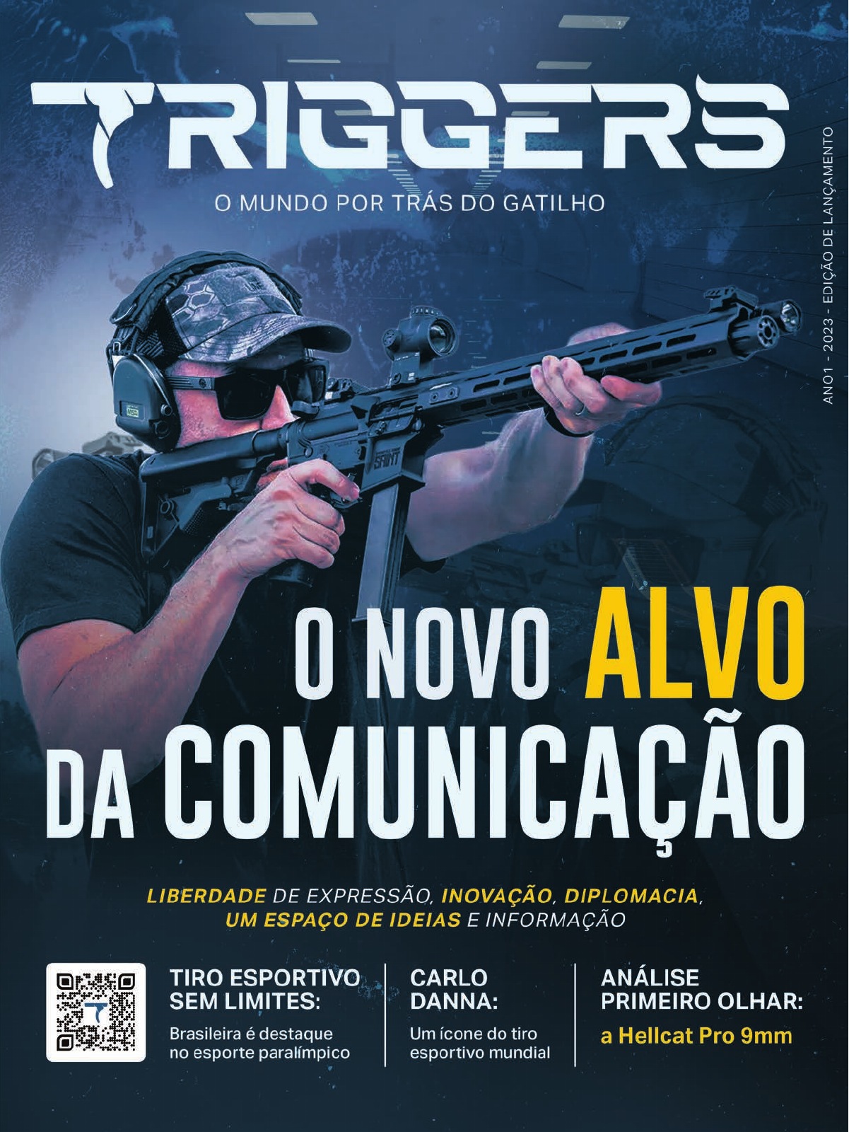 Capa original da Triggers Magazine, edição 1 (2023)
